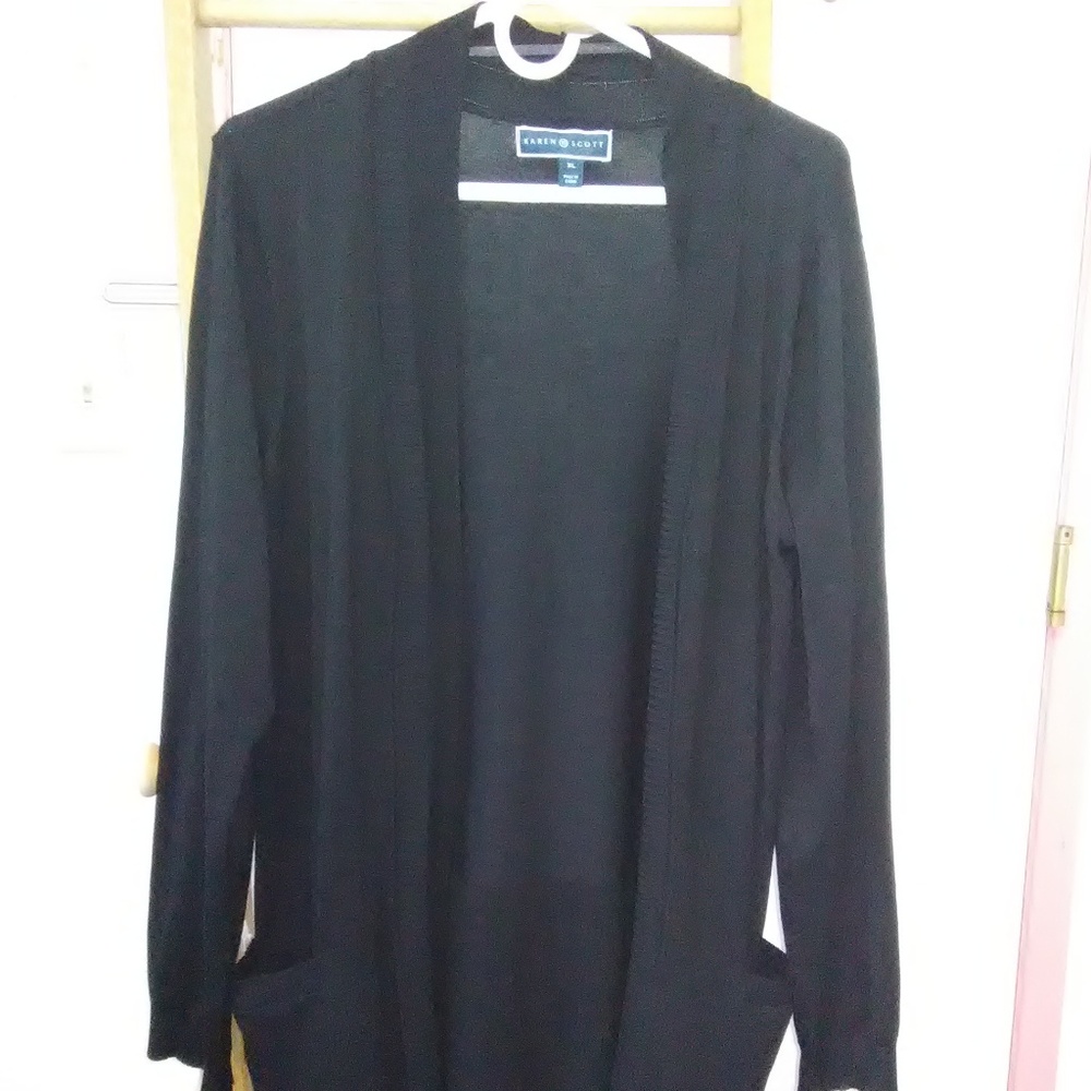 Karen Scott Open Front Cardigan Sweater XL (USED)